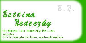 bettina nedeczky business card